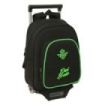 Safta Real Betis Balompie Mochila con Carro - Extraible - Portabotellas - Bolsillo Frontal - Asa de Mano - 28x34x10cm - Color Ne