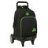 Safta Real Betis Balompie Mochila con Carro - Extraible - 33L - Portabotellas - Tarjeta de Identificacion Personal - Ruedas Anti
