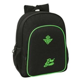 Safta Real Betis Balompie Mochila - 15L - Adaptable a Carro - Bolsillo Frontal - Portabotellas - Cremallera con Doble Tirador -