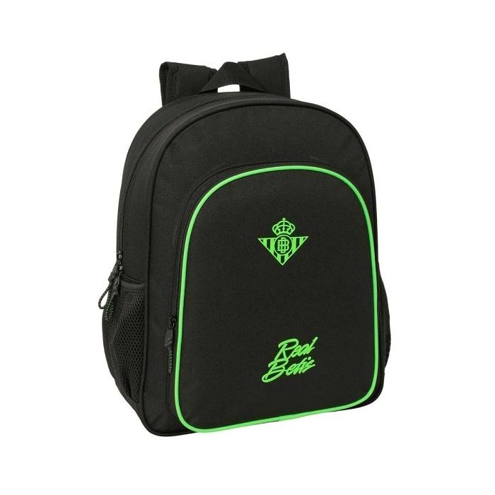 Safta Real Betis Balompie Mochila - 15L - Adaptable a Carro - Bolsillo Frontal - Portabotellas - Cremallera con Doble Tirador -