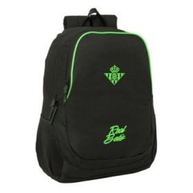 Safta Real Betis Balompie Mochila - 23L - Adaptable a Carro - Espalda Acolchada - Portabotellas - Cremallera con Doble Tirador -