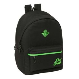 Safta Real Betis Balompie Mochila para Portatiles hasta 15.6  - Antirrobo - Bolsillo para Tablet hasta 11  - Asa de Mano - Conec