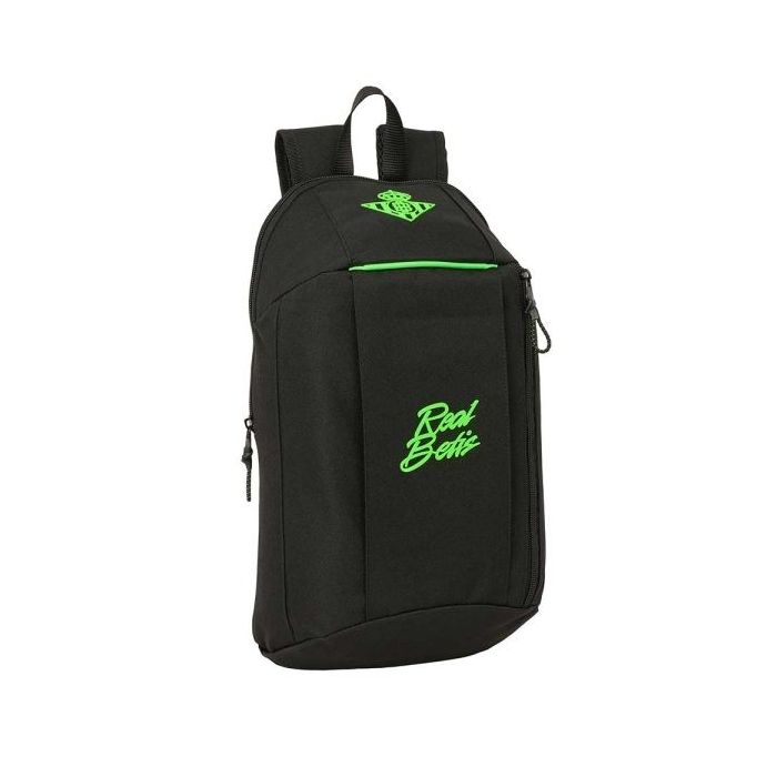Safta Real Betis Balompie Mini Mochila - 8.5L - Hombreras Acolchadas - Cremallera Vertical - Asa Superior - Bolsillo Frontal - A