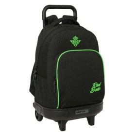 Safta Real Betis Balompie Mochila con Carro - Extraible - 33L - Portabotellas - Tarjeta de Identificacion Personal - Doble Tirad