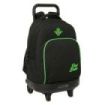 Safta Real Betis Balompie Mochila con Carro - Extraible - 33L - Portabotellas - Tarjeta de Identificacion Personal - Doble Tirad