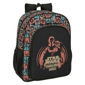 Safta Mandalorian and Grogu Mochila - 15L - Adaptable a Carro - Bolsillo Frontal - Portabotellas - Cremallera con Doble Tirador