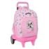 Safta Snoopy Mochila con Carro - Extraible - 33L - Portabotellas - Tarjeta de Identificacion Personal - Ruedas Antivibracion - A