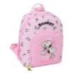 Safta Snoopy Mini Mochila - Bolsillo Frontal y Trasero - Cremallera - Hombreras Ajustables - Asa Superior - Compacta y Ligera -