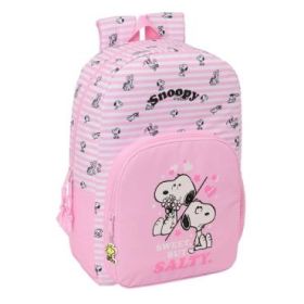 Safta Snoopy Mochila - 19L - Adaptable a Carro - Bolsillo Frontal - Espalda Acolchada - Cremallera con Doble Tirador - Asa de Ma
