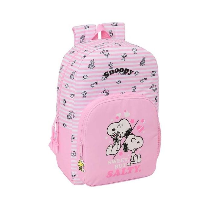 Safta Snoopy Mochila - 19L - Adaptable a Carro - Bolsillo Frontal - Espalda Acolchada - Cremallera con Doble Tirador - Asa de Ma