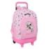 Safta Snoopy Mochila con Carro - Extraible - 33L - Portabotellas - Tarjeta de Identificacion Personal - Cremallera con Doble Tir