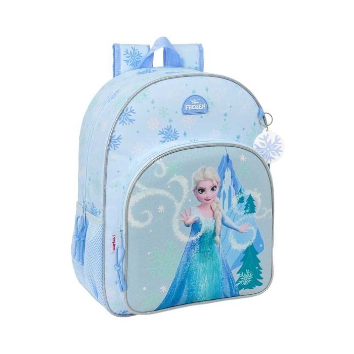 Safta Frozen Mochila - Adaptable a Carro - Bolsillo Frontal - Portabotellas - Cremallera con Doble Tirador - Asa de Mano - Hombr