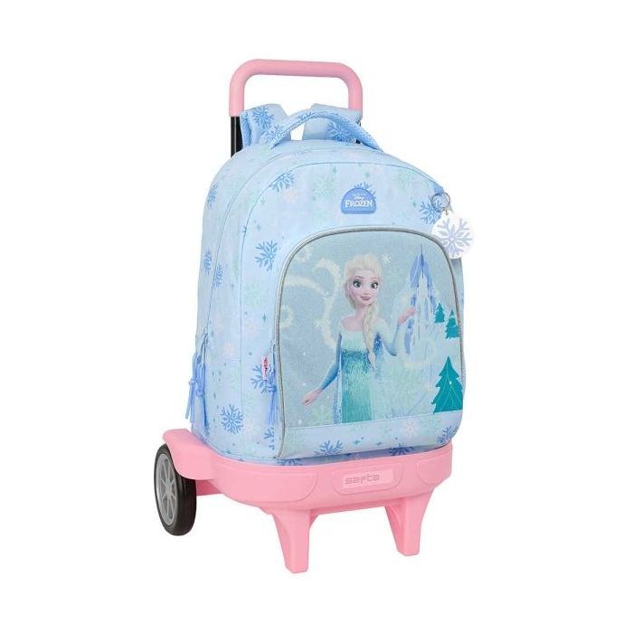Safta Frozen Mochila con Carro - Extraible - 33L - Portabotellas - Tarjeta de Identificacion Personal - Ruedas Antivibracion - D