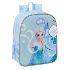 Safta Frozen Mochila Guarderia - 6L - Cremallera - Asa de Mano - Tarjeta de Identificacion Personal - Adaptable a Carrito - 22x2