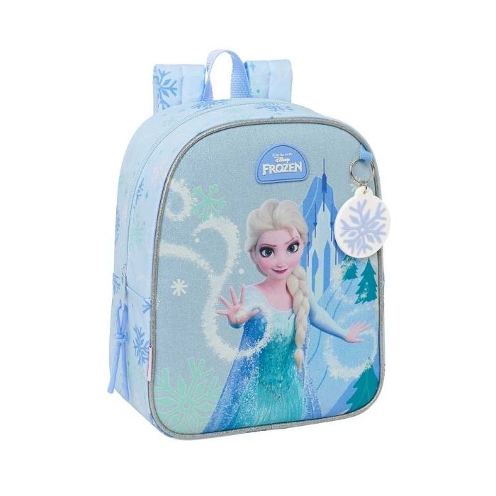 Safta Frozen Mochila Guarderia - 6L - Cremallera - Asa de Mano - Tarjeta de Identificacion Personal - Adaptable a Carrito - 22x2