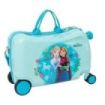 Safta Frozen Maleta Trolley Infantil - Reposapies - Bandolera Ajustable - Asas de Mano - Tiradores con Ranura para Candado - Int
