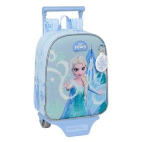 Safta Frozen Mochila con Carro - Extraible - 6L - Tarjeta de Identificacion Personal - Asa de Mano - 22x27x10cm - Color Azul Pas