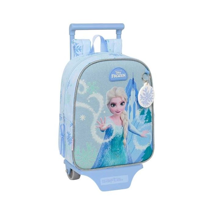 Safta Frozen Mochila con Carro - Extraible - 6L - Tarjeta de Identificacion Personal - Asa de Mano - 22x27x10cm - Color Azul Pas