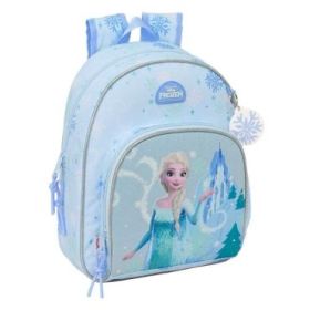 Safta Frozen Mochila Infantil - Portabotellas - Bolsillo Frontal - Asa de Mano - Adaptable a Carro - Hombreras Acolchadas - 28x3
