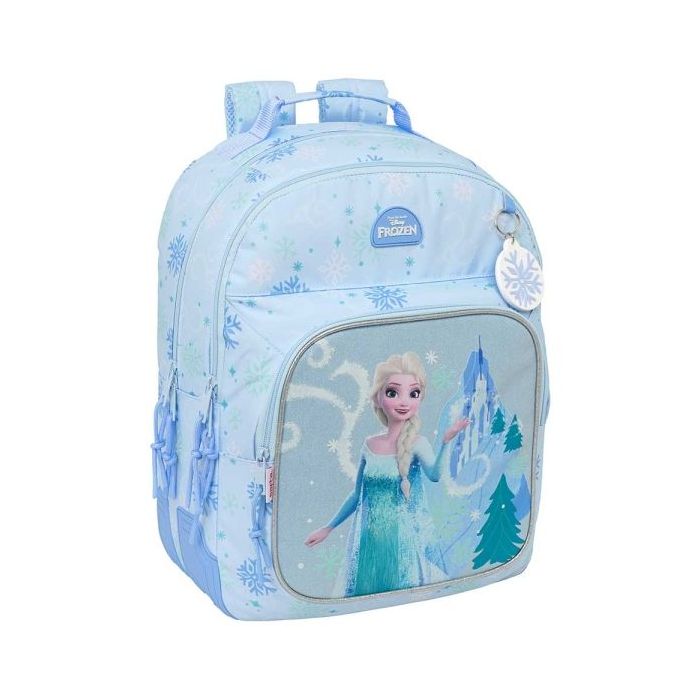Safta Frozen Mochila - Adaptable a Carro - Bolsillo Frontal - Portabotellas - Cremallera con Doble Tirador - Asa de Mano - Hombr