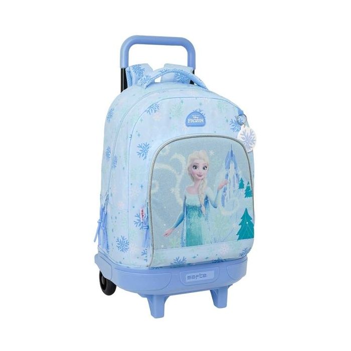 Safta Frozen Mochila con Carro - Extraible - 33L - Portabotellas - Tarjeta de Identificacion Personal - Cremallera con Doble Tir