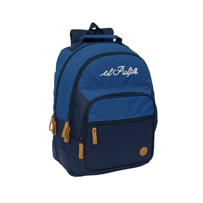 Safta el Pulpo Mochila - Adaptable a Carro - Bolsillo Frontal - Portabotellas - Cremallera con Doble Tirador - Asa de Mano - Hom