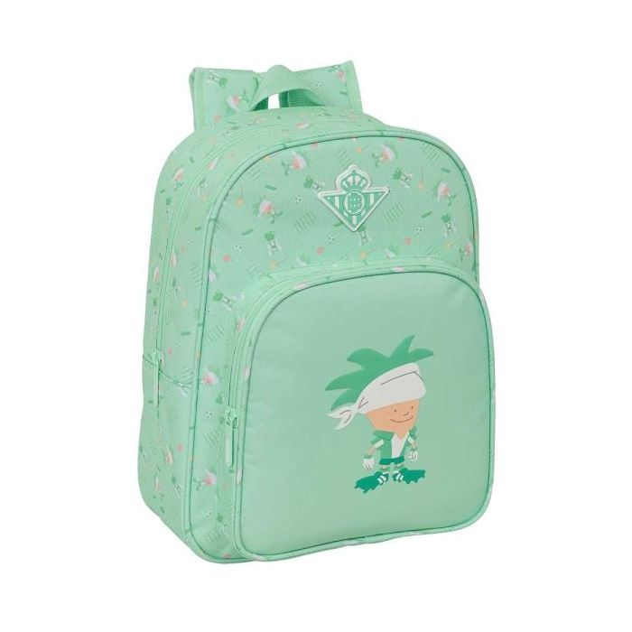 Safta Real Betis Balompie Preescolar Mochila Infantil - Portabotellas - Bolsillo Frontal - Adaptable a Carro - Hombreras Acolcha
