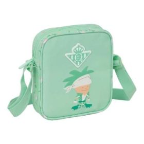 Safta Real Betis Balompie Preescolar Bolsito con Bandolera Ajustable - Compacto - Cierre con Cremallera - 16x18x4cm - Color Verd