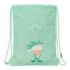 Safta Real Betis Balompie Preescolar Saco Plano - Cierre con Cordones - Bolsillo Interior con Cremallera - 26x34x1cm - Color Ver