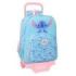 Safta Stitch Waves Mochila con Carro - Extraible - Portabotellas - Bolsillo Frontal - Cremallera con Doble Tirador - Asa de Mano