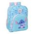 Safta Stitch Waves Mochila - 15L - Adaptable a Carro - Bolsillo Frontal - Portabotellas - Cremallera con Doble Tirador - Asa de