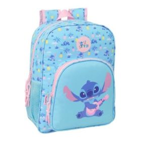 Safta Stitch Waves Mochila - 15L - Adaptable a Carro - Bolsillo Frontal - Portabotellas - Cremallera con Doble Tirador - Asa de