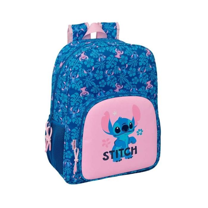 Safta Stitch Lio Mochila - Adaptable a Carro - Bolsillo Frontal - Portabotellas - Cremallera con Doble Tirador - Asa de Mano - H