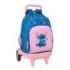 Safta Stitch Lio Mochila con Carro - Extraible - 33L - Portabotellas - Tarjeta de Identificacion Personal - Ruedas Antivibracion