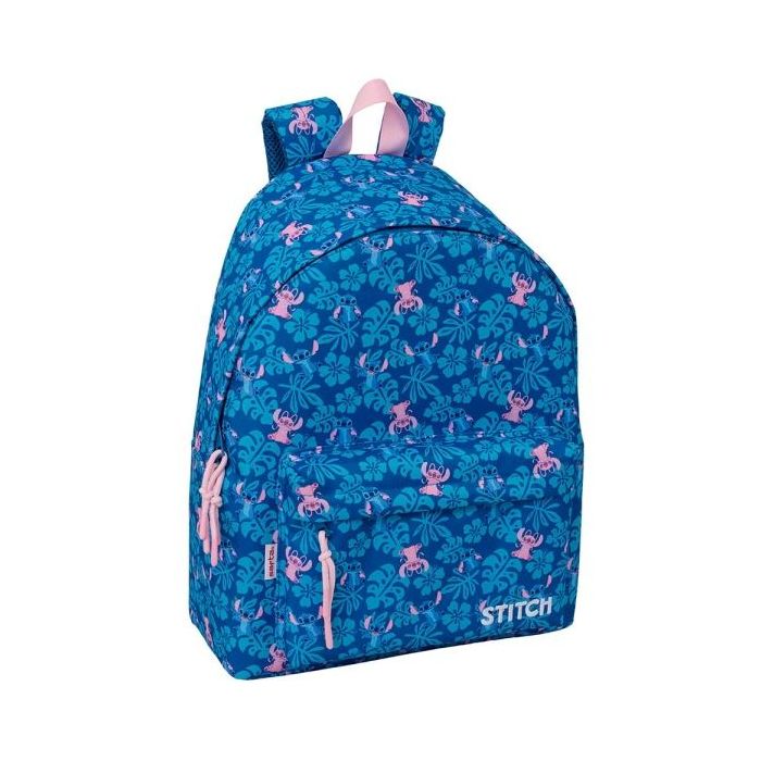 Safta Stitch Lio Mochila - Bolsillo Frontal - Espalda Acolchada - Hombreras Ergonomicas - Cremallera con Doble Tirador - Asa de
