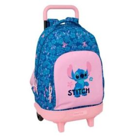 Safta Stitch Lio Mochila con Carro - Extraible - 33L - Portabotellas - Tarjeta de Identificacion Personal - Cremallera con Doble
