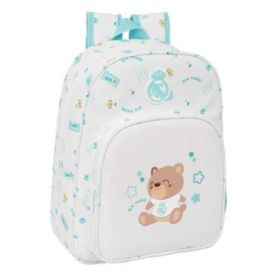 Safta Real Madrid Preescolar Mochila Infantil - Portabotellas - Bolsillo Frontal - Adaptable a Carro - Hombreras Acolchadas - 26