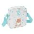 Safta Real Madrid Preescolar Bolsito con Bandolera Ajustable - Compacto - Cierre con Cremallera - 16x18x4cm - Color Blanco