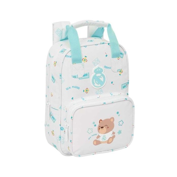 Safta Real Madrid Preescolar Mochila Infantil - Tarjeta de Identificacion Personal - Bolsillo Frontal - Hombreras Acolchadas - 2
