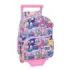 Safta Hello Kitty and Friends Mochila con Carro - Extraible - Portabotellas - Bolsillo Frontal - Asa de Mano - 26x34x11cm - Colo