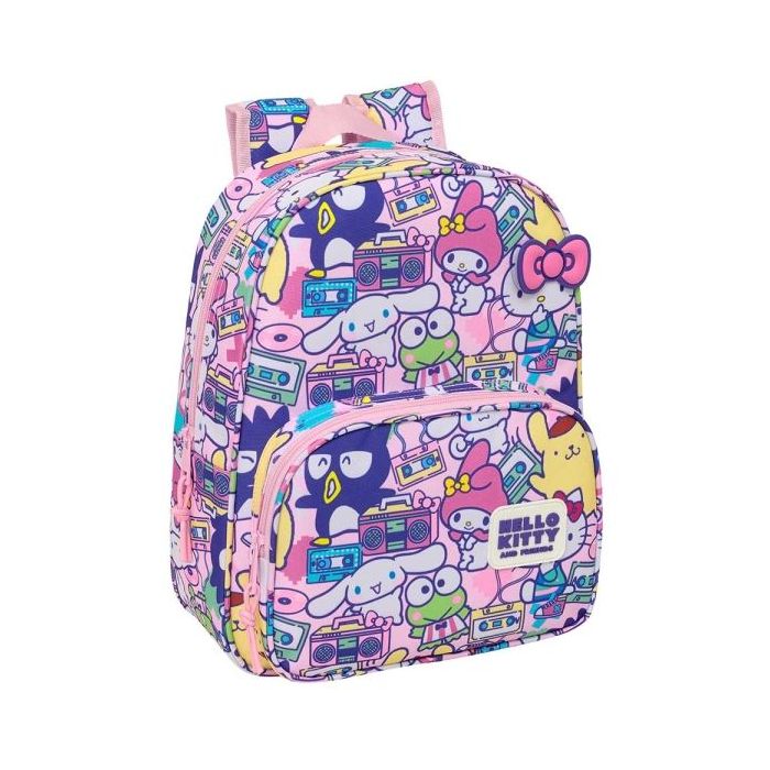 Safta Hello Kitty and Friends Mochila Infantil - Portabotellas - Bolsillo Frontal - Adaptable a Carro - Hombreras Acolchadas - 2