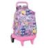 Safta Hello Kitty and Friends Mochila con Carro - Extraible - 33L - Portabotellas - Tarjeta de Identificacion Personal - Ruedas
