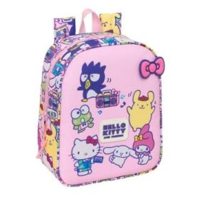 Safta Hello Kitty and Friends Mochila Guarderia - 6L - Cremallera - Asa de Mano - Tarjeta de Identificacion Personal - Adaptable