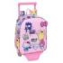 Safta Hello Kitty and Friends Mochila con Carro - Extraible - 6L - Tarjeta de Identificacion Personal - Asa de Mano - 22x27x10cm
