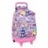 Safta Hello Kitty and Friends Mochila con Carro - Extraible - 33L - Portabotellas - Tarjeta de Identificacion Personal - Cremall