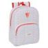 Safta Sevilla FC Preescolar Mochila Infantil - Portabotellas - Bolsillo Frontal - Adaptable a Carro - Hombreras Acolchadas - 26x