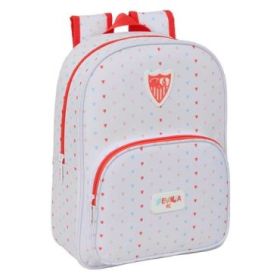 Safta Sevilla FC Preescolar Mochila Infantil - Portabotellas - Bolsillo Frontal - Adaptable a Carro - Hombreras Acolchadas - 26x