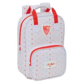 Safta Sevilla FC Preescolar Mochila Infantil - Tarjeta de Identificacion Personal - Bolsillo Frontal - Hombreras Acolchadas - 20