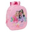 Safta Barbie Mochila 3D - Portabotellas - Hombreras Acolchadas - Asa de Mano Superior - 27x33x10cm - Color Rosa