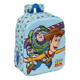 Safta Toy Story Mochila Guarderia 3D - 6L - Cremallera - Asa de Mano - 22x27x10cm - Color Azul Pastel